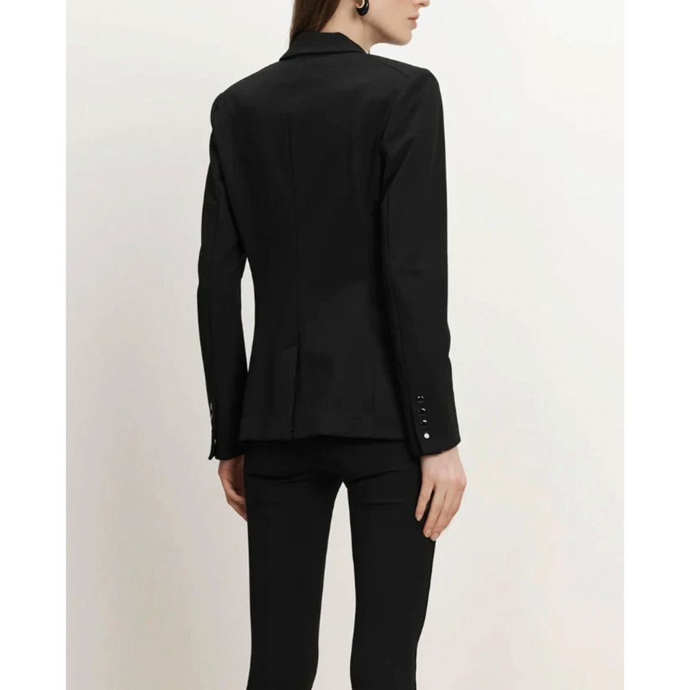 Veronica Beard 18 Iconic Scuba $645 Dickey Blazer Bi Stetch Jacket Black NWT! - Picture 5 of 11